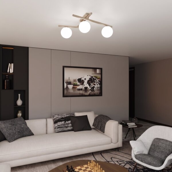 Plafoniera SMART 3xE14/10W/230V beige/bianco