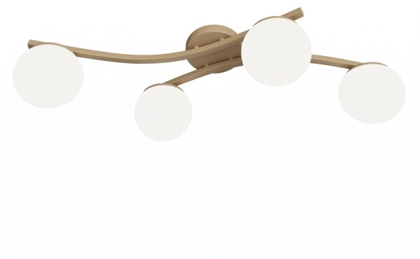 Plafoniera OPUS 4xE14/10W/230V beige/bianco