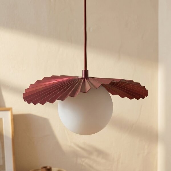 Lampada a sospensione con cavo FLORA 1xG9/8W/230V rossa