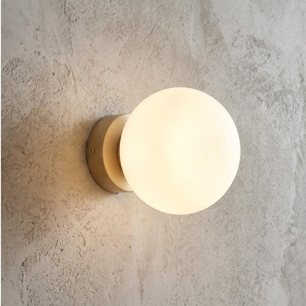 Lampada da parete MAGNUS 1xE14/10W/230V beige/bianca