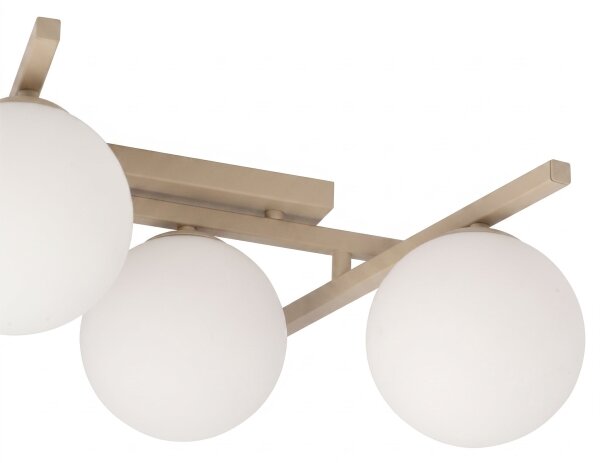Plafoniera SMART 5xE14/10W/230V beige/bianco