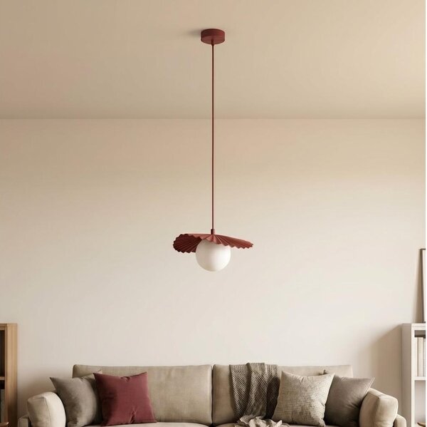 Lampada a sospensione con cavo FLORA 1xG9/8W/230V rossa