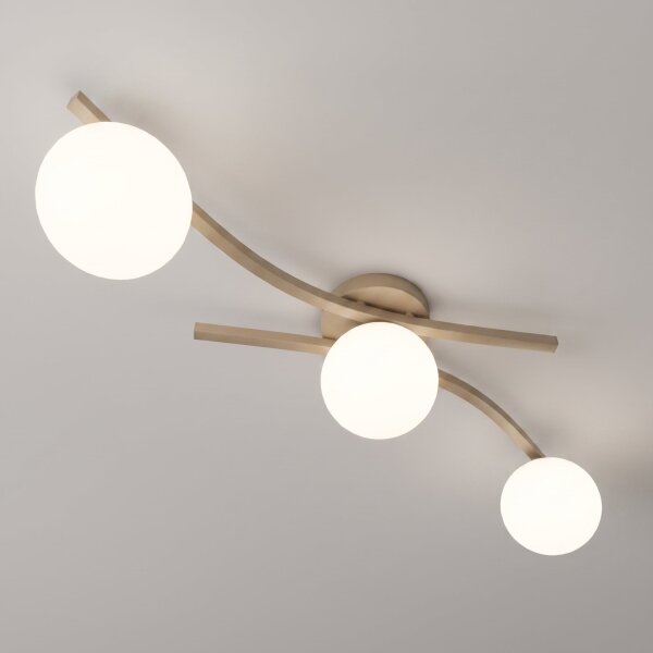 Plafoniera OPUS 3xE14/10W/230V beige/bianco