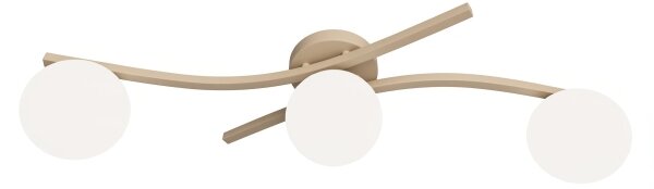 Plafoniera OPUS 3xE14/10W/230V beige/bianco