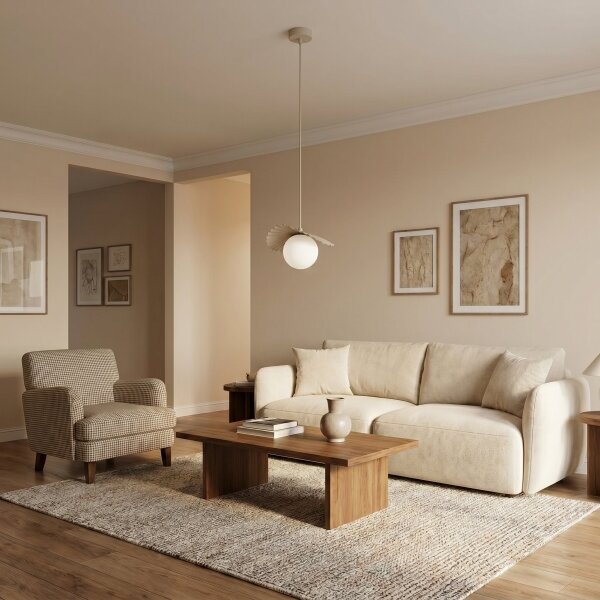 Lampadario a cavo FLORA 1xG9/8W/230V beige