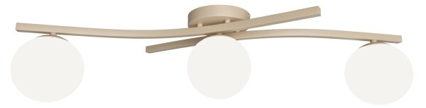 Plafoniera OPUS 3xE14/10W/230V beige/bianco