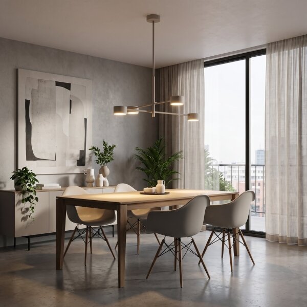 Lampadario a stelo NATSU 4xGX53/10W/230V beige