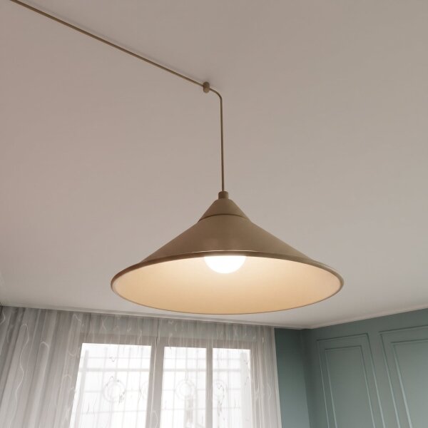 Lampadario a cavo ABRAMO 2xE27/15W/230V beige