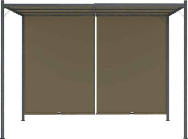 Gazebo da Giardino con Tetto Retrattile 3x3 m Talpa 180 g/m²