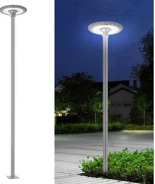 BRILAGI - Lampione stradale LED da esterno con palo da 3 m URBANSPARK LED/120W/230V grigio IP65
