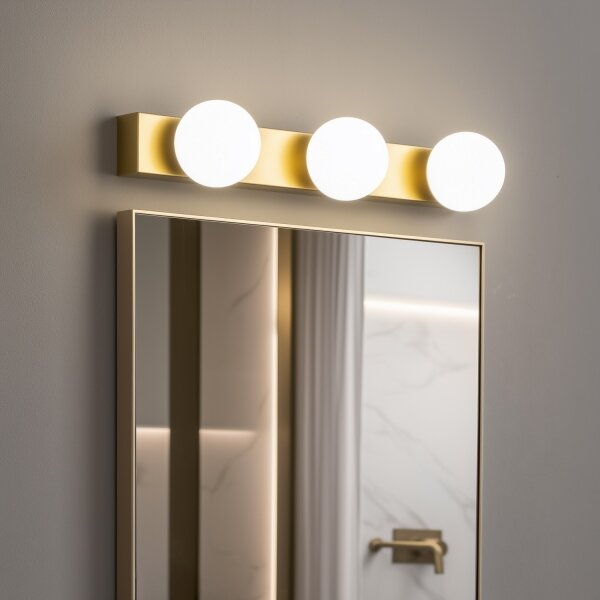 BRILAGI - Set 2x LED applique da bagno HOLLYWOOD 3xLED/3W/230V 39 cm IP44 colore oro