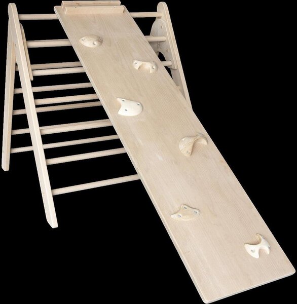 Triangolo di arrampicata Sanosoft "Art Pikler" con parete di arrampicata/scivolo