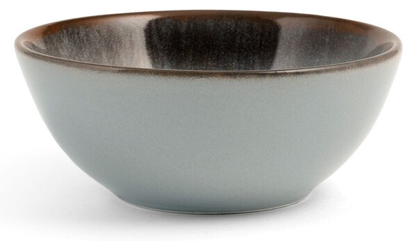 Coppetta tonda Velvet in stoneware marrone grigio cm 10
