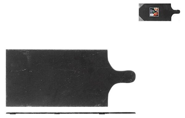 Tagliere rettangolare 1 manico in ardesia cm 46,5x20