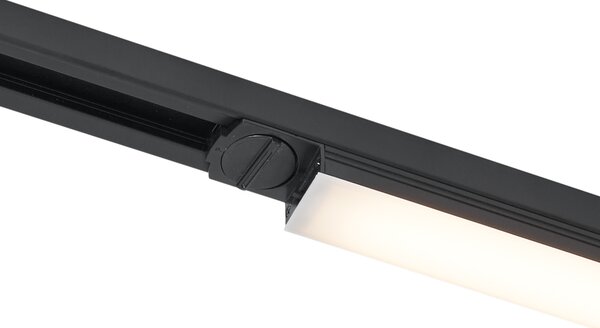 Plafoniera moderna nera per sistema a binario monofase 15W 1180 lm 2700-3800K - Iconic Tsiri