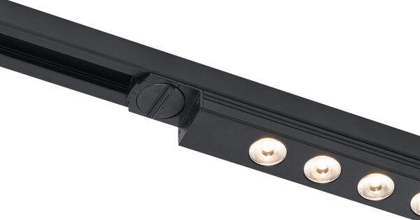 Plafoniera moderna nera per sistema a binario monofase 5W 370 lm 3000K - Iconic Tsiri