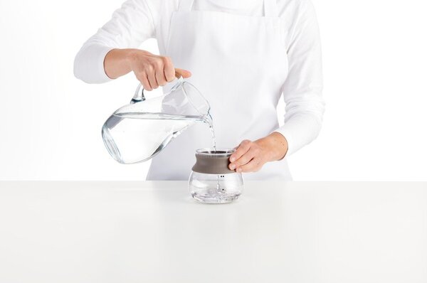 Teiera marrone chiaro in vetro con filtro 500 ml – Lékué
