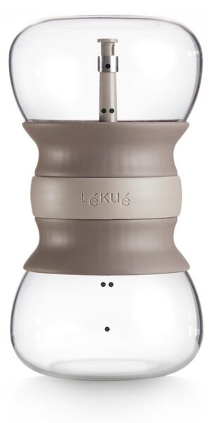 Teiera marrone chiaro in vetro con filtro 500 ml – Lékué