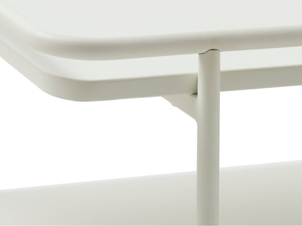 Tavolino da salotto grigio chiaro in metallo 55x110 cm Yuba – Unique Furniture