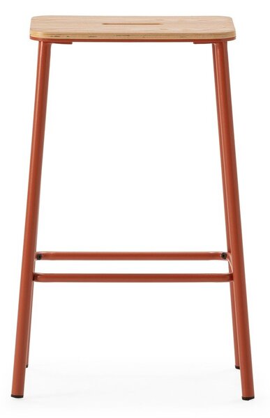 Set di sedie da bar color mattone 2 pz (altezza della seduta 65 cm) Abba – Marckeric