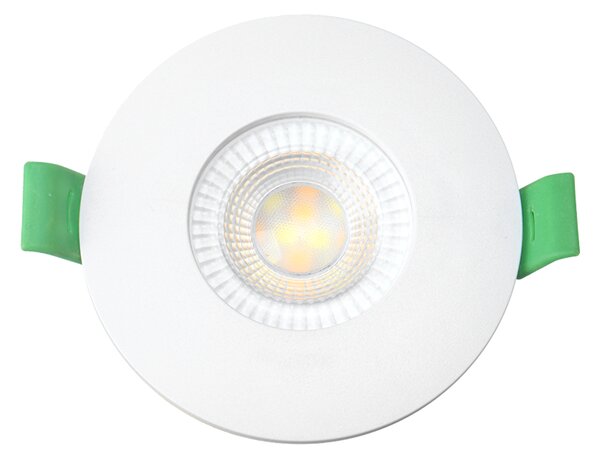 Faro LED da incasso 6W Dimmerabile CCT Foro ø70mm IP44 Colore Bianco Variabile CCT