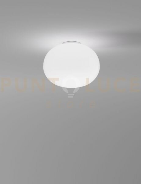 Lucciola plafoniera applique 27 bianco satinato e bianco lucido 1 l