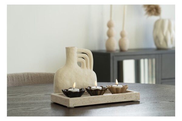 Vassoio decorativo in pietra 15x30,5 cm Travertine – House Nordic