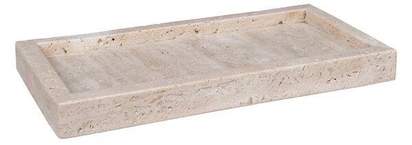 Vassoio decorativo in pietra 15x30,5 cm Travertine – House Nordic