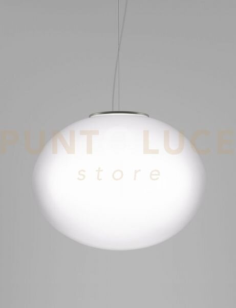 Lucciola sospensione g bianco satinato e nickel satinato e 3 luci a