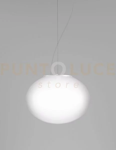 Lucciola sospensione p bianco satinato e bianco opaco 1 luce attacc