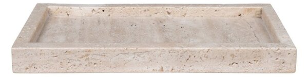 Vassoio decorativo in pietra 15x30,5 cm Travertine – House Nordic