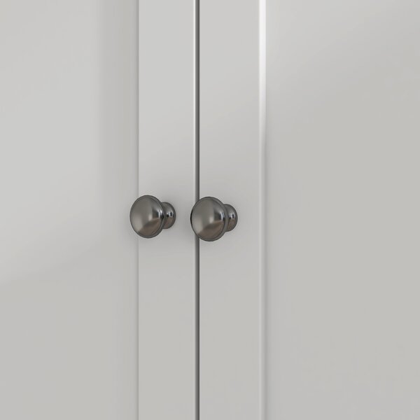 HOMCOM Credenza da cucina, con 6 ante, 2 cassetti, piano di lavoro e ripiani regolabili, 100x40x180cm, Bianco | Aosom Italy