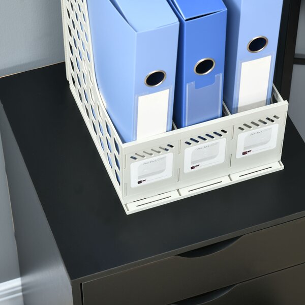HOMCOM Cassettiera Ufficio con Ruote e 5 Cassetti Archivio Mobile, per Studio Salotto 40x40x67 cm Nero | Aosom Italy