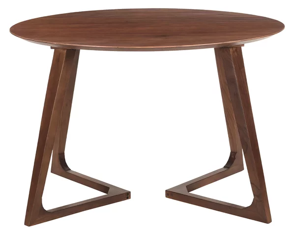 Tavolo design rotondo in legno massello L115 cm BANDOL