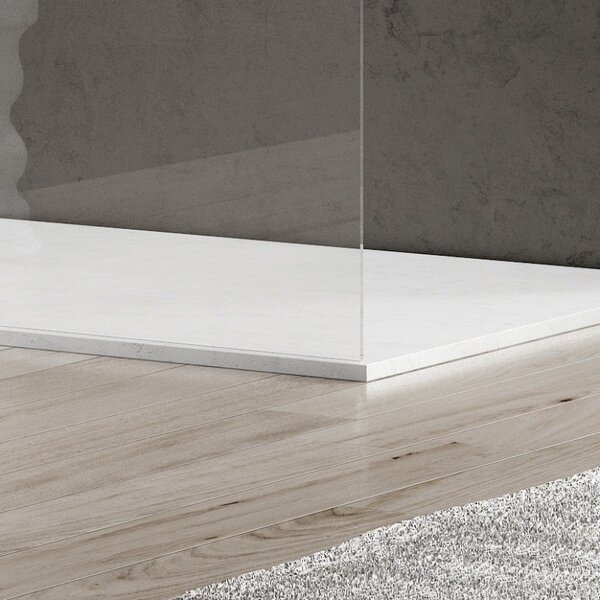 Kamalu doccia walk-in 70cm vetro serigrafato altezza 185cm kw1000s