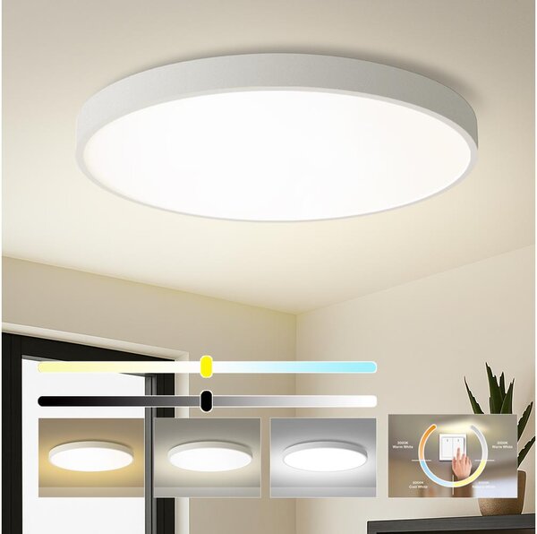 Brilagi - Plafoniera POOL LED/128W/230V 3000/4000/6000K diam. 100 cm bianca