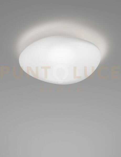 Neochic plafoniera applique m bianco satinato e bianco opaco 2 luci