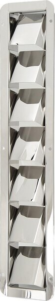 Coperchio per griglia di ventilazione marina, lamelle in acciaio inox 304, 7 fessure per cofani aspiranti, condizionatori d'aria, ventilatori da cucina