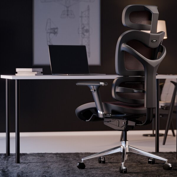 Sedia ergonomica Diablo V-Commander: Nero e Bordeaux