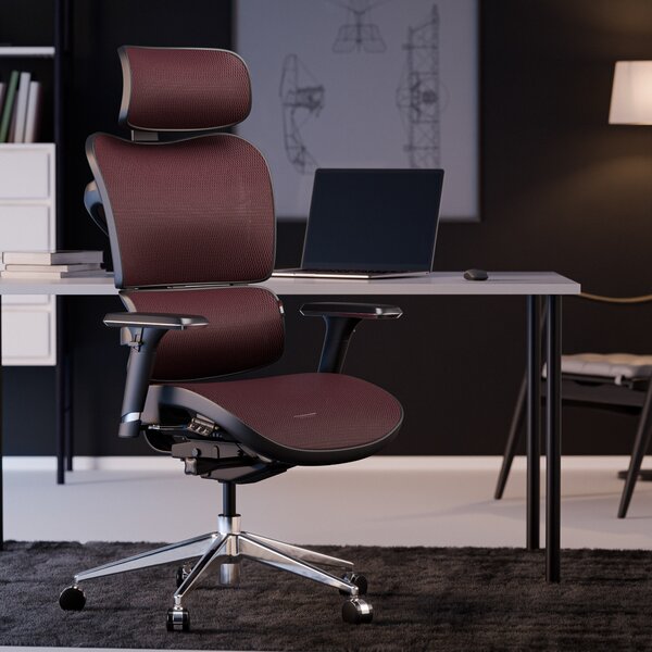 Sedia ergonomica Diablo V-Commander: Nero e Bordeaux