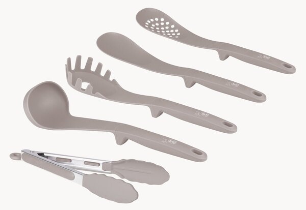 Set di 5 utensili da cucina Taupe Collection