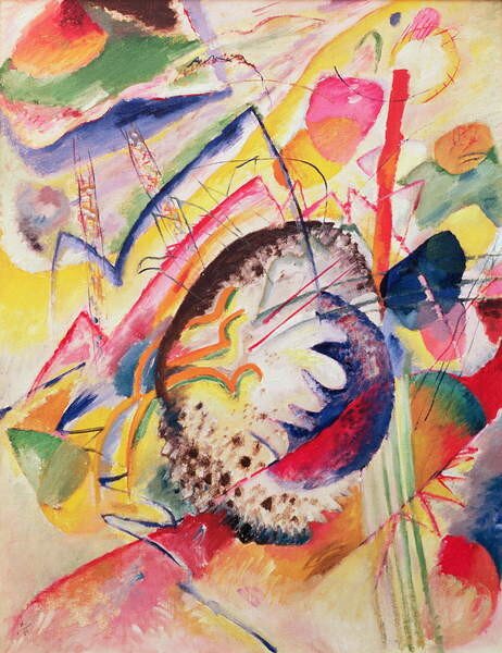 Riproduzione Large Study 1914, Wassily Kandinsky