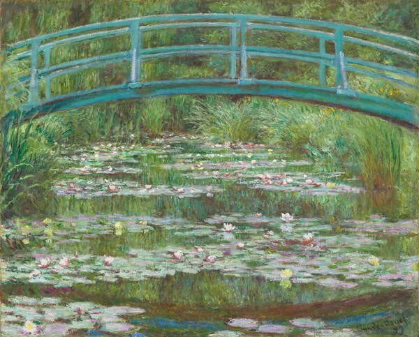 Claude Monet - Stampa artistica The Japanese Footbridge 1899, (40 x 30 cm)