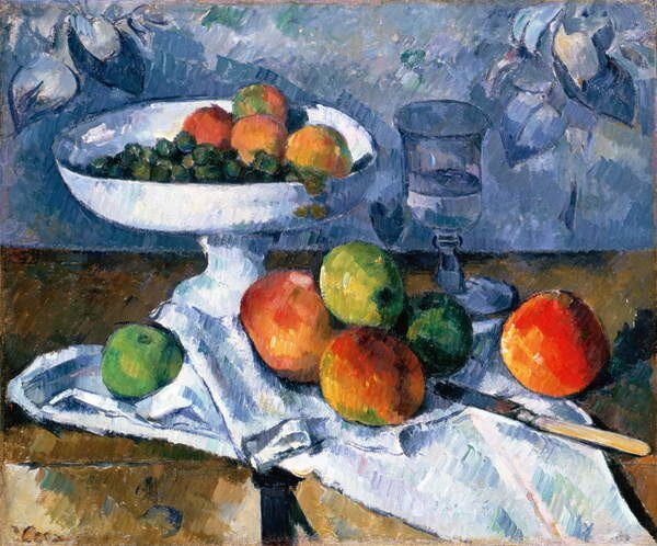 Paul Cezanne - Stampa artistica Still Life with Fruit Dish 1879-80, (40 x 35 cm)