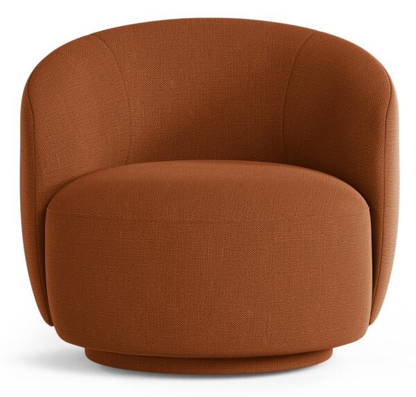 Poltrona color mattone girevole Letizia – Micadoni