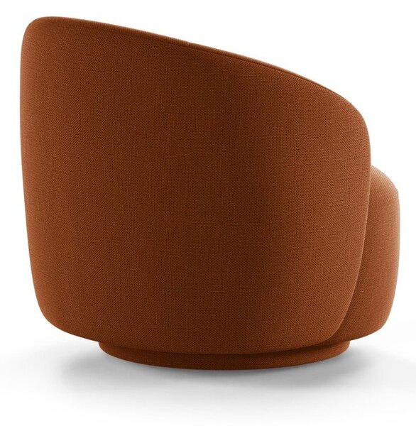 Poltrona color mattone girevole Letizia – Micadoni