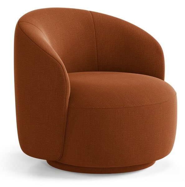 Poltrona color mattone girevole Letizia – Micadoni