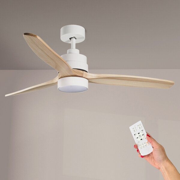 Lampadario Ventilatore da soffitto White Crazy 18W illuminazione Led CCT regolabile con telecomando M LEDME