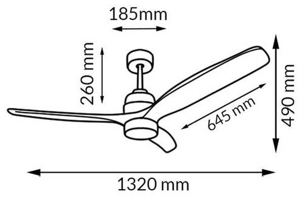 Lampadario Ventilatore da soffitto White Crazy 18W illuminazione Led CCT regolabile con telecomando M LEDME