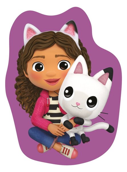 Cuscino per bambini in vello 35x35 cm Gabby´s Dollhouse "Pandy" – Jerry Fabrics